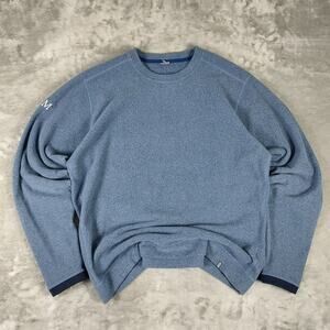 Stio Turnpin Fleece casual active blue sportswear crewneck sweatshirt mens L